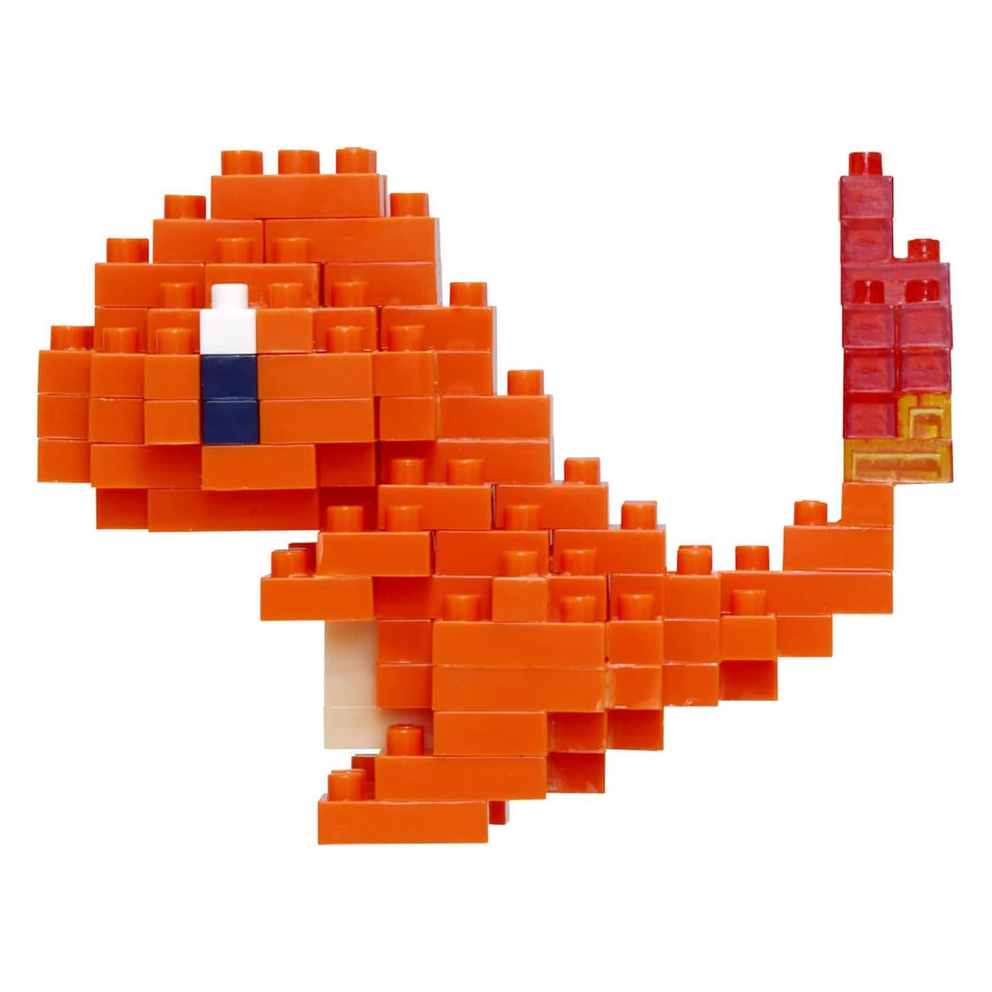 Bandai - nanoblock - charmander - pokémon - mini figurine en brique - jeu de construction - kit de figurines pokémon pixel charmander - nbpm002