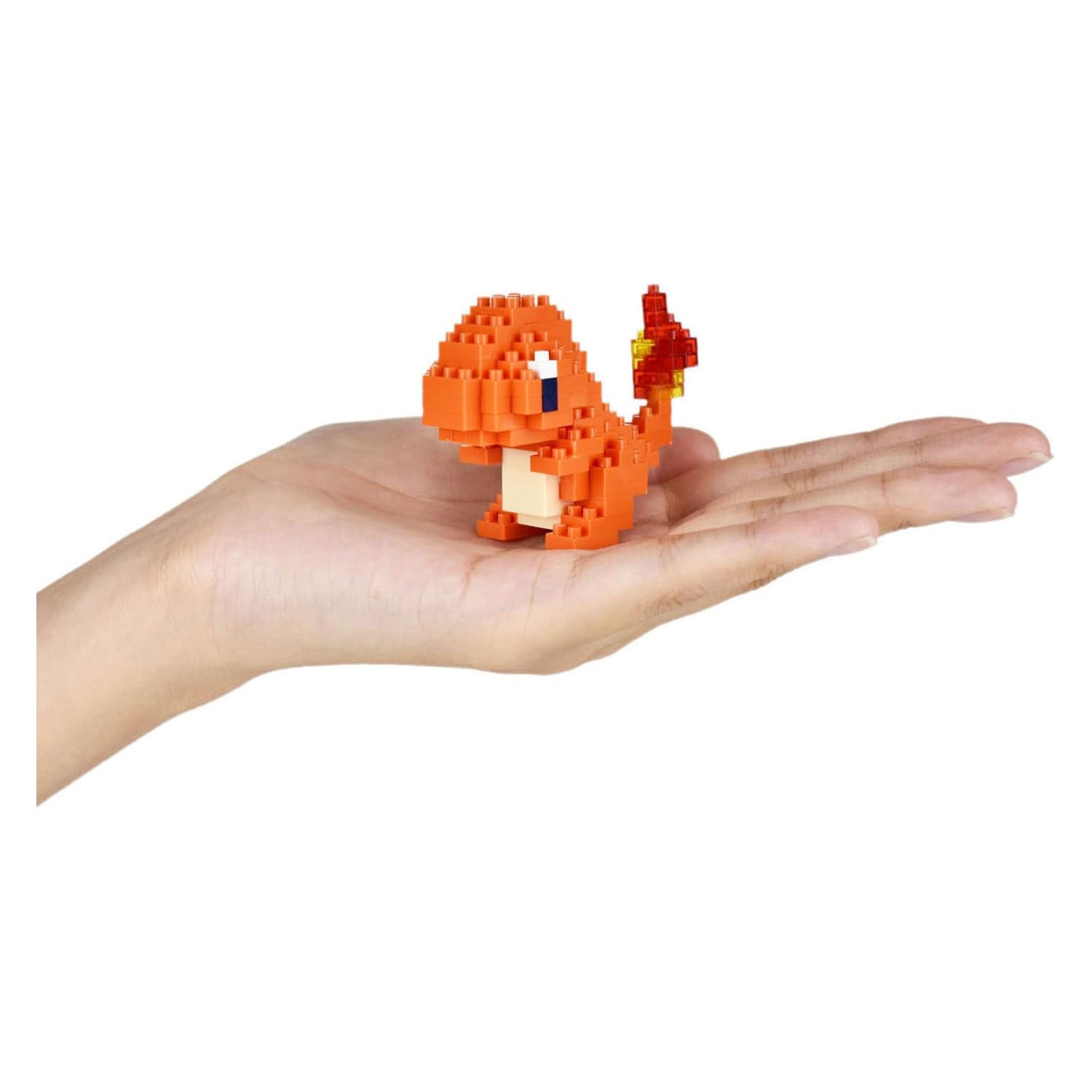 Bandai - nanoblock - charmander - pokémon - mini figurine en brique - jeu de construction - kit de figurines pokémon pixel charmander - nbpm002