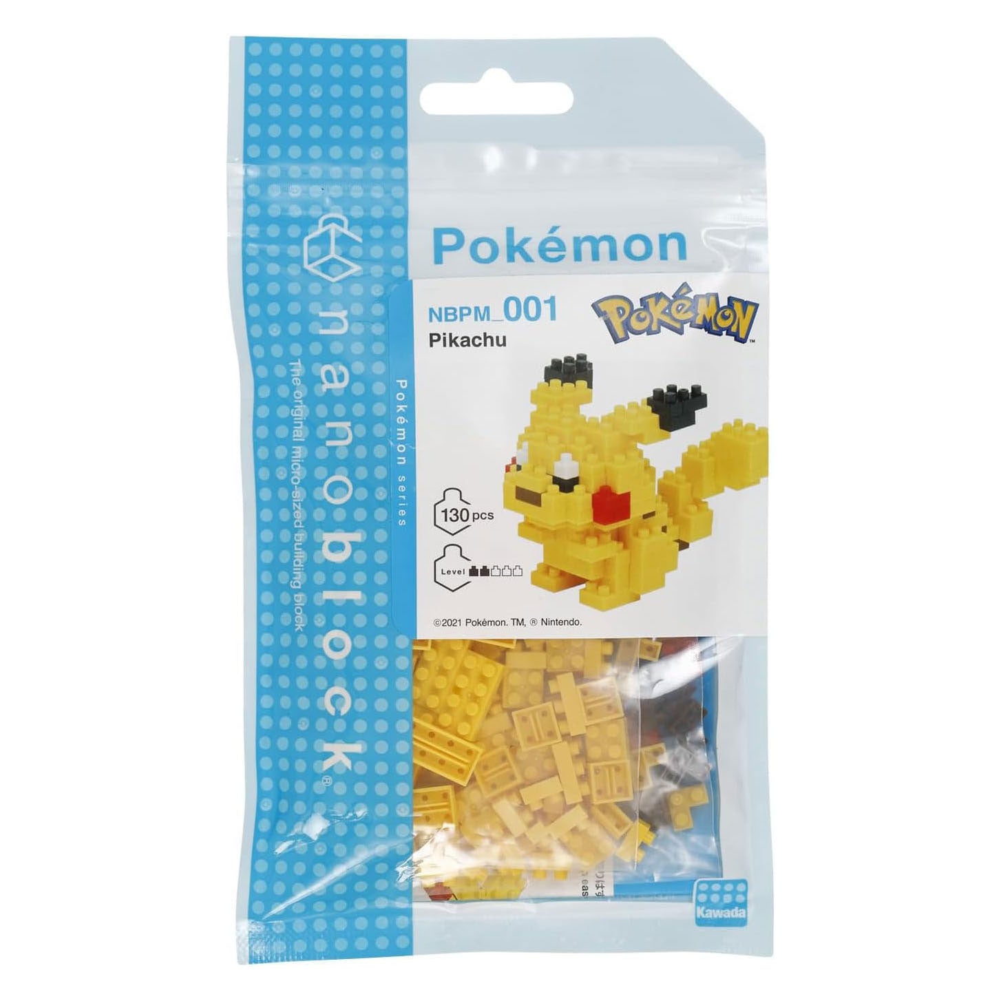 Jeu de construction Nanoblock Pokémon Pickachu - 130 pcs.