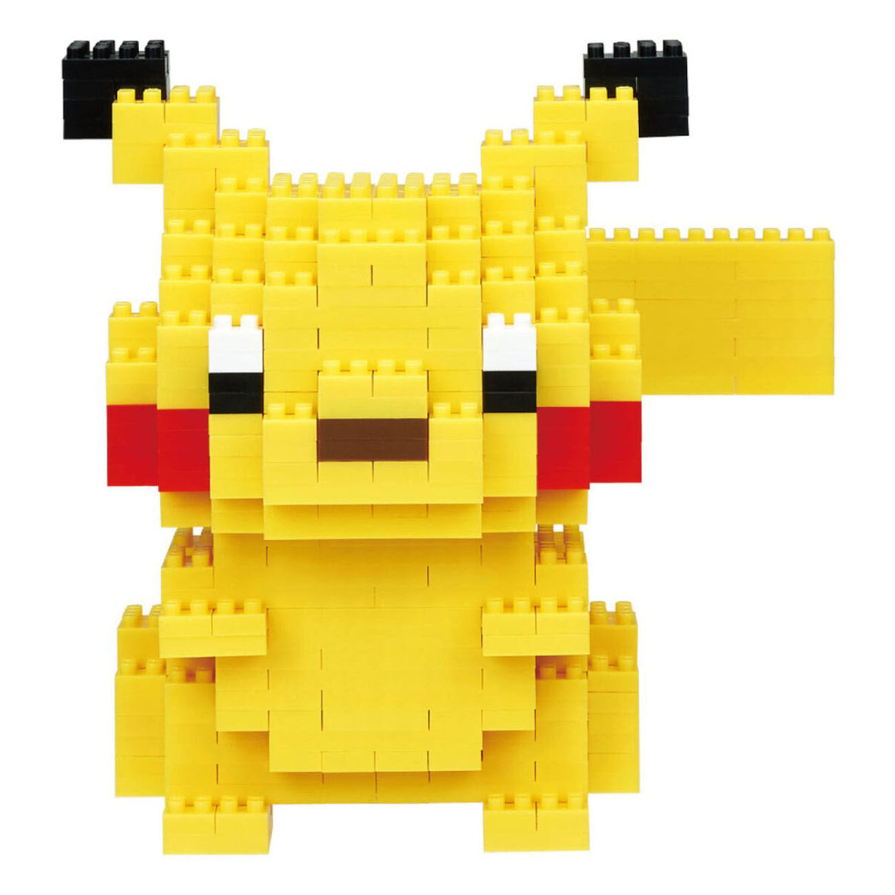 Bandai - nanoblock - pikachu deluxe - figurine pokémon - mini figurine pikachu en brique - jeu de construction - activité 12+ pixel figurine pokémon pikachu - nbpm36