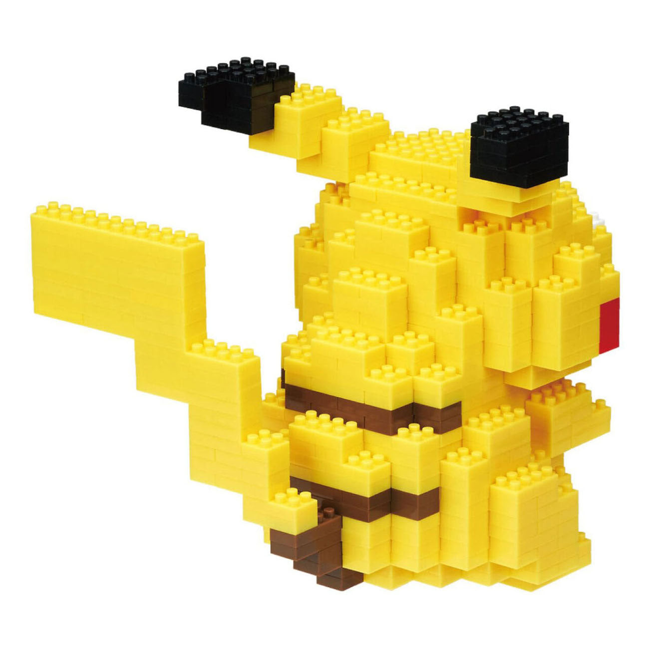 Bandai - nanoblock - pikachu deluxe - figurine pokémon - mini figurine pikachu en brique - jeu de construction - activité 12+ pixel figurine pokémon pikachu - nbpm36
