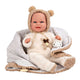 Poupée bébé Elegance babyto costume ours beige avec couverture - 35 cm