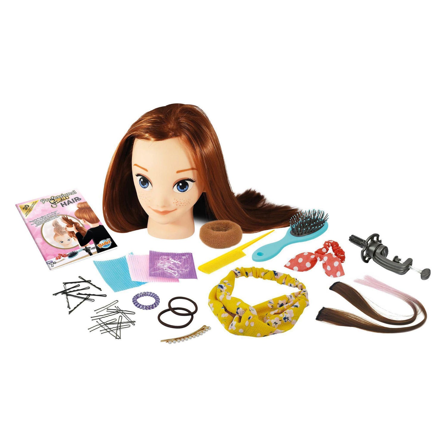 Buki france buki - set de cheveux jouet - coiffeur - salon de coiffure - coiffeuse - tête de cheveux