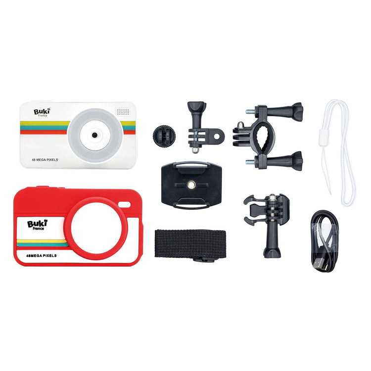Buki france buki - appareil photo - appareil photo - appareil photo 2 en 1 avec un mode voyage et un mode sport pour filmer