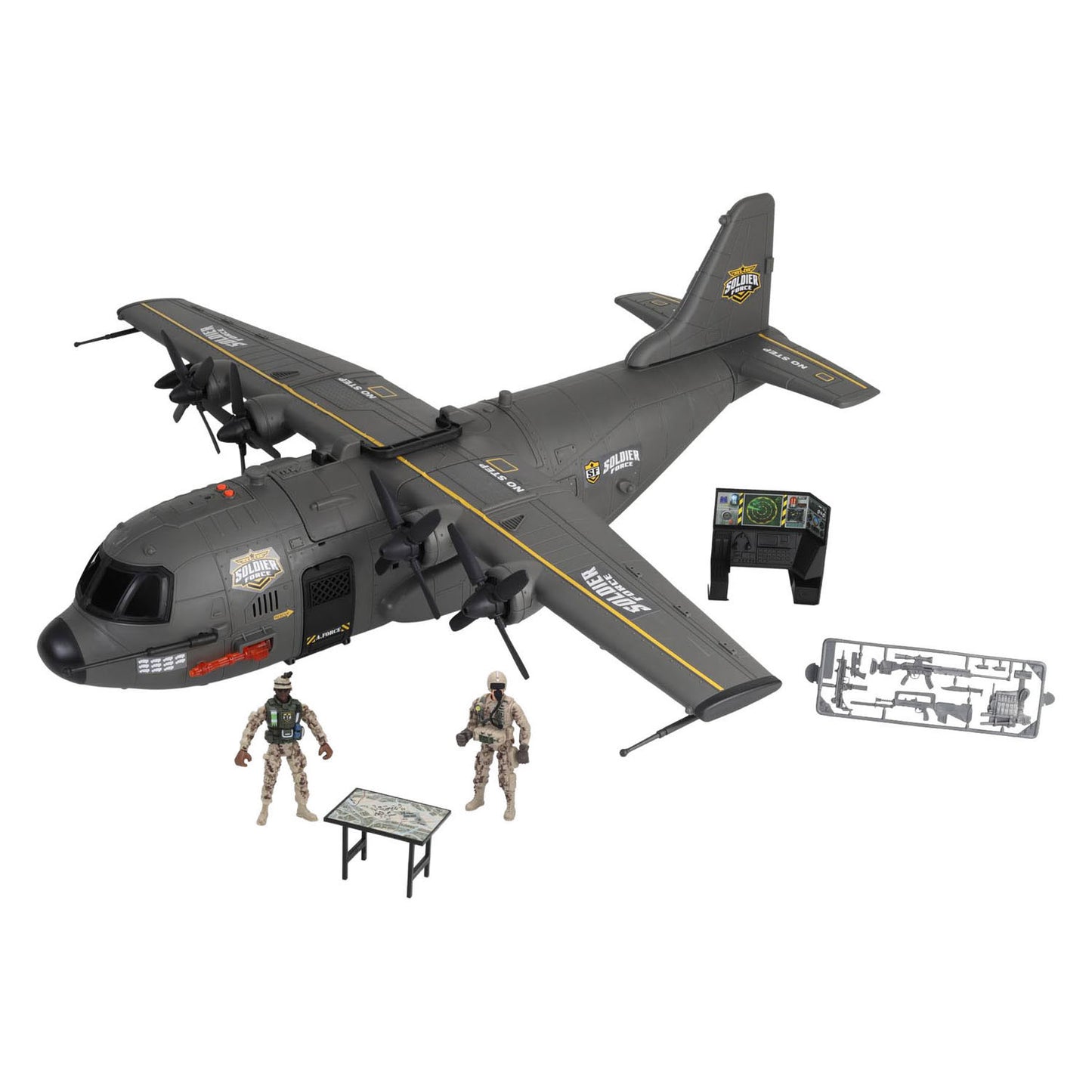 Avion de transport RC soldat ennemi heules