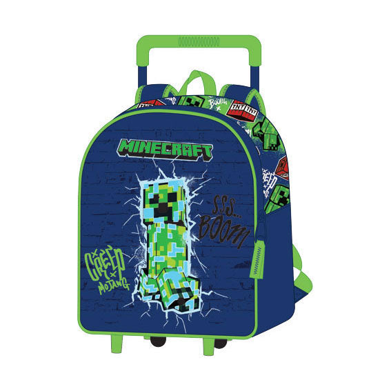 Sac à dos trolley Minecraft 3d - 32x11x26cm