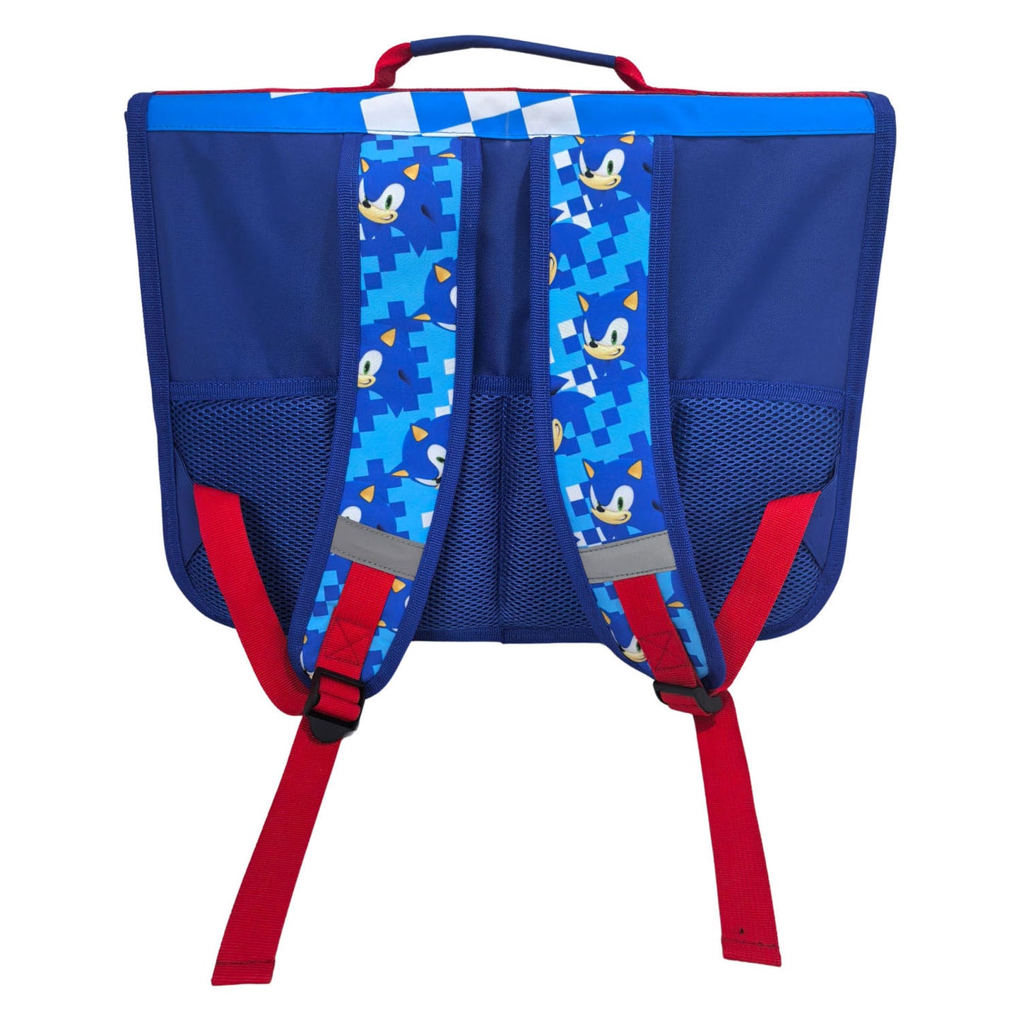 Cartable Sonic avec 2 compartiments et poche avant