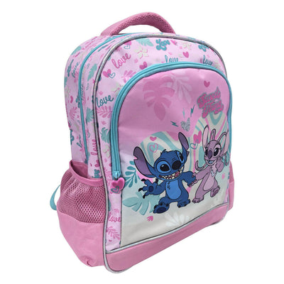 Sac à dos Disney Stitch Love 3 compartiments avec poches latérales