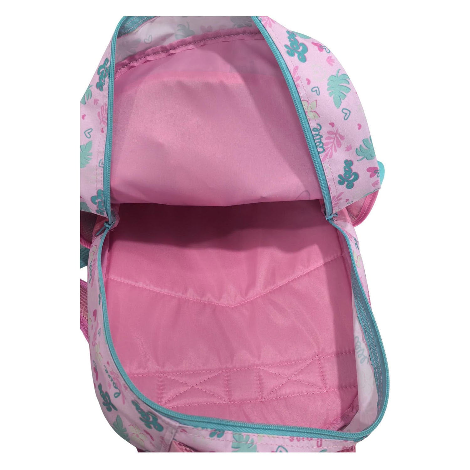 Sac à dos Disney Stitch Love 3 compartiments avec poches latérales