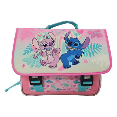 Cartable Disney Stitch Love avec 2 compartiments et poche avant
