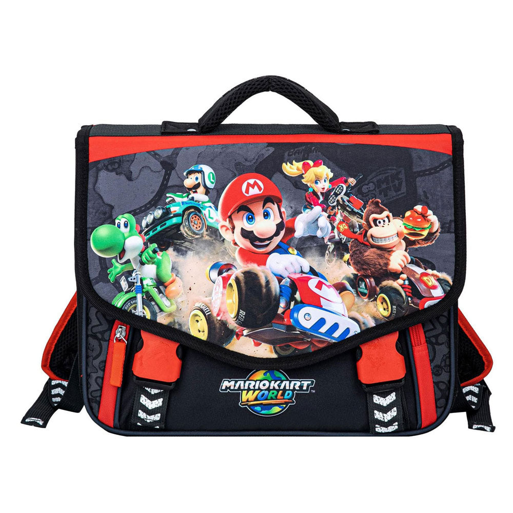 Cartable Super Mario avec 2 compartiments et poche avant