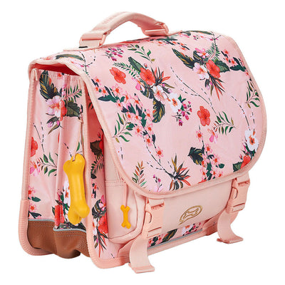 Sac d'école de lys de fleurs de pierres et d'os