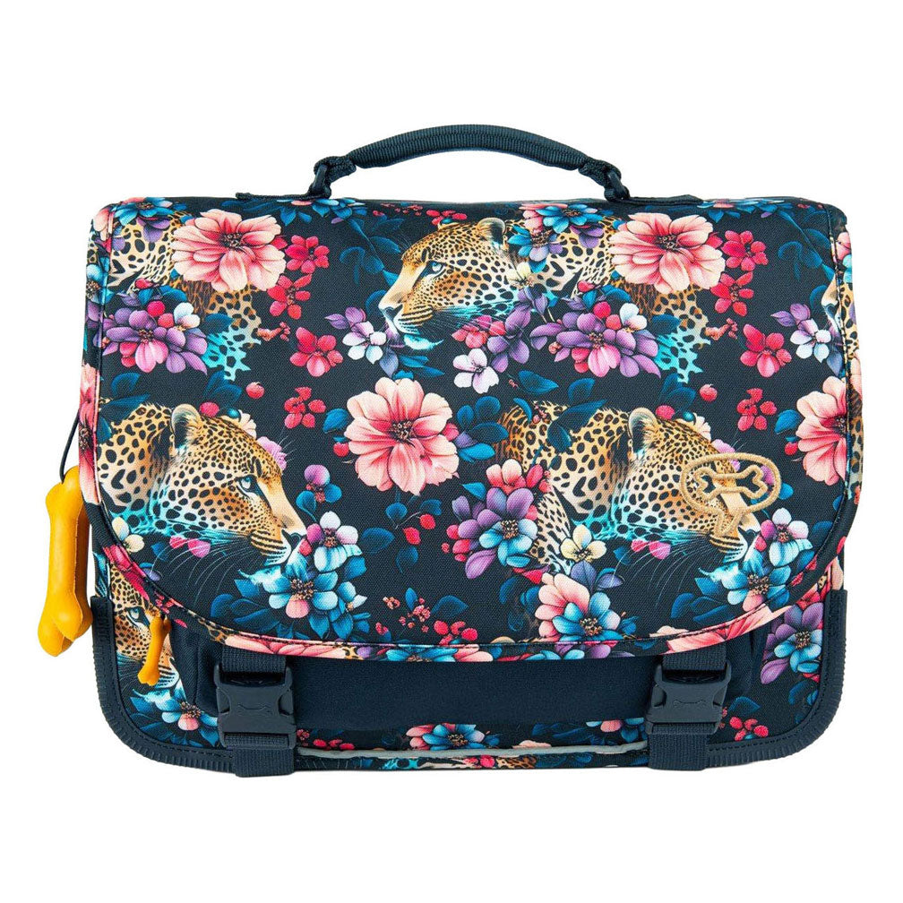 Sac d'école en cèdre indigo à embuscade florale Stones and Bones