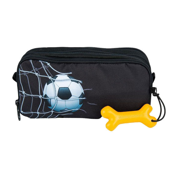 Stones and bones rowan 2.0 - trousse - trousse pour enfants - 3 compartiments - gardien de but - noir