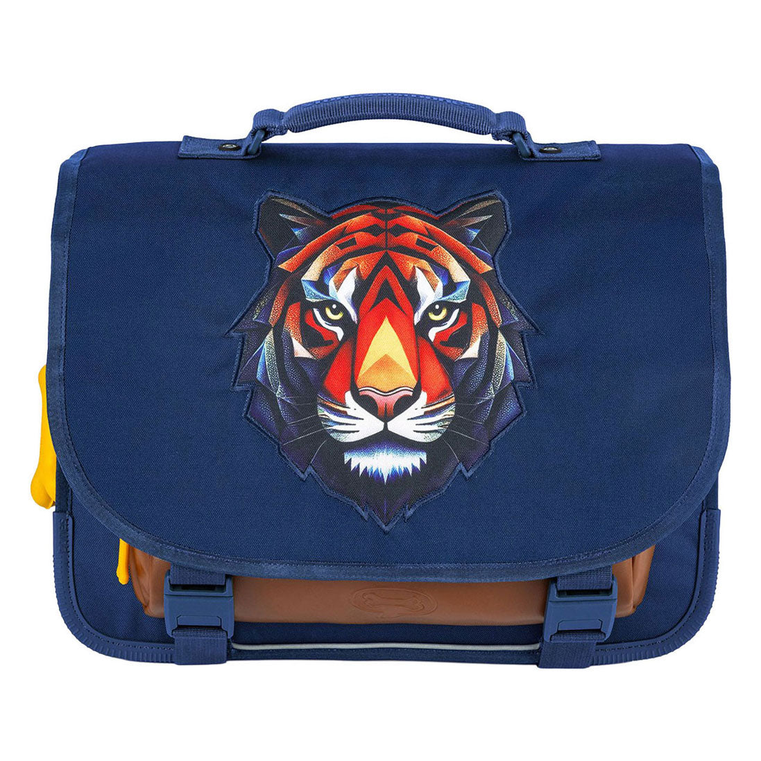 Cartable pierres et os tigre facette lotus indigo