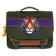Cartable Stones and bones tigre facette kaki lac