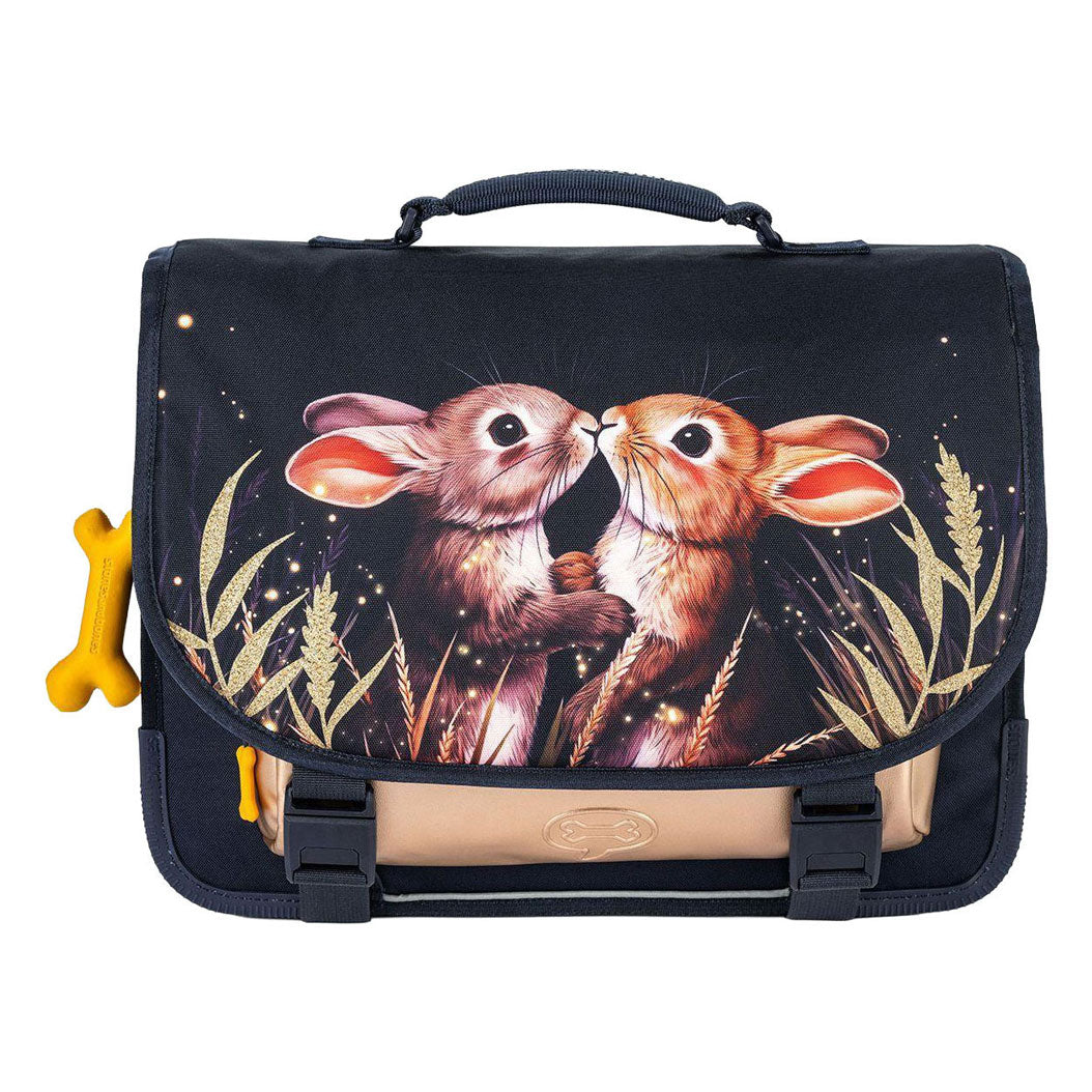 Sac d'école lotus bleu marine Stones and Bones Twilight Bunnies