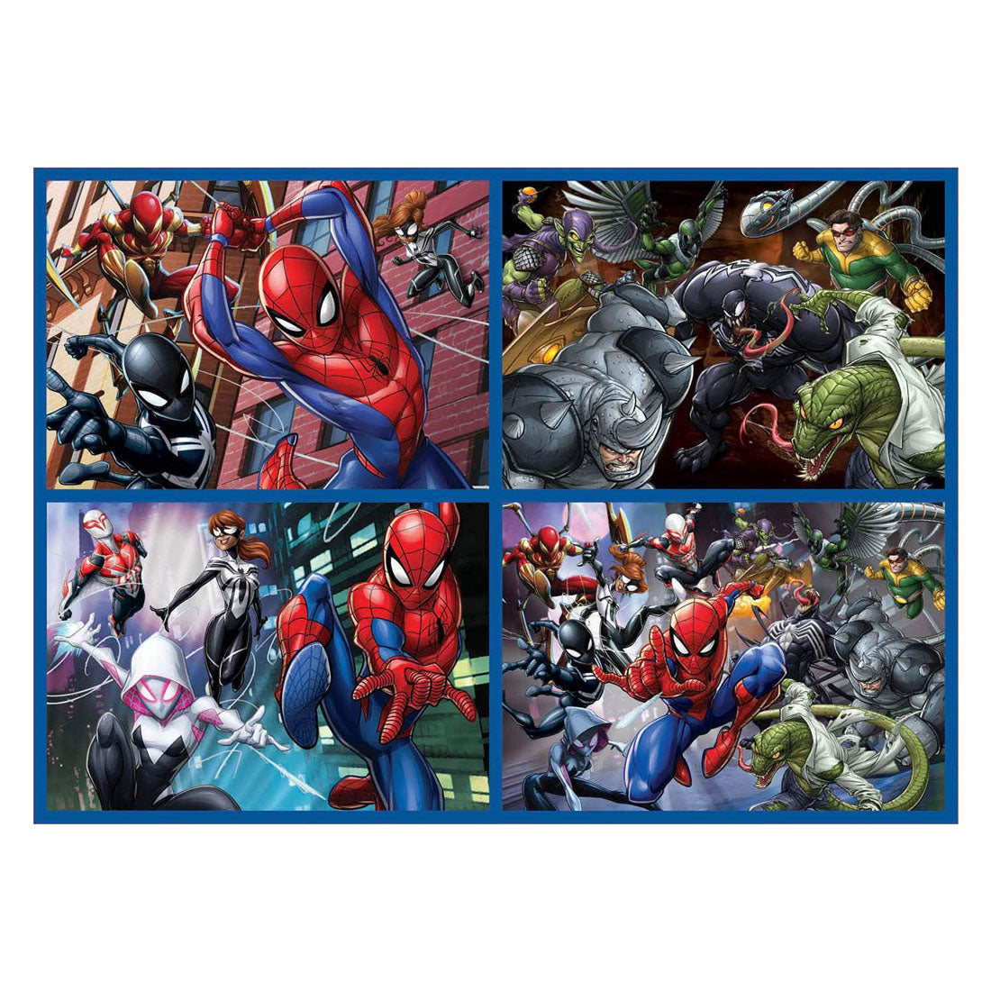 Educa - puzzle - 4 puzzles - 50-80-100-150 pièces - spiderman - puzzle
