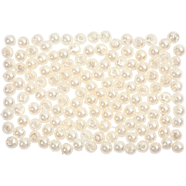Perles de cire Creativ company, d 3 mm, diamètre du trou 0,7 mm, nacre, 150 pièces 1 boîte