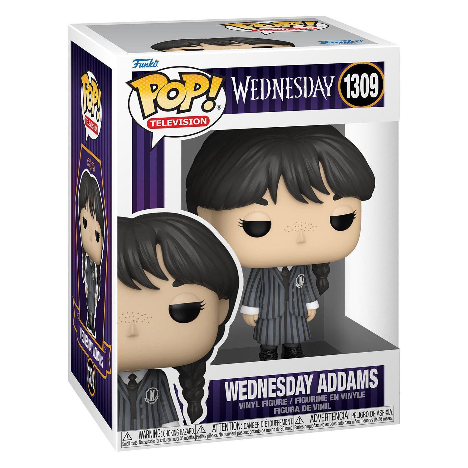 Funko pop mercredi Addams - télévision à collectionner - 9,5 cm - #1309