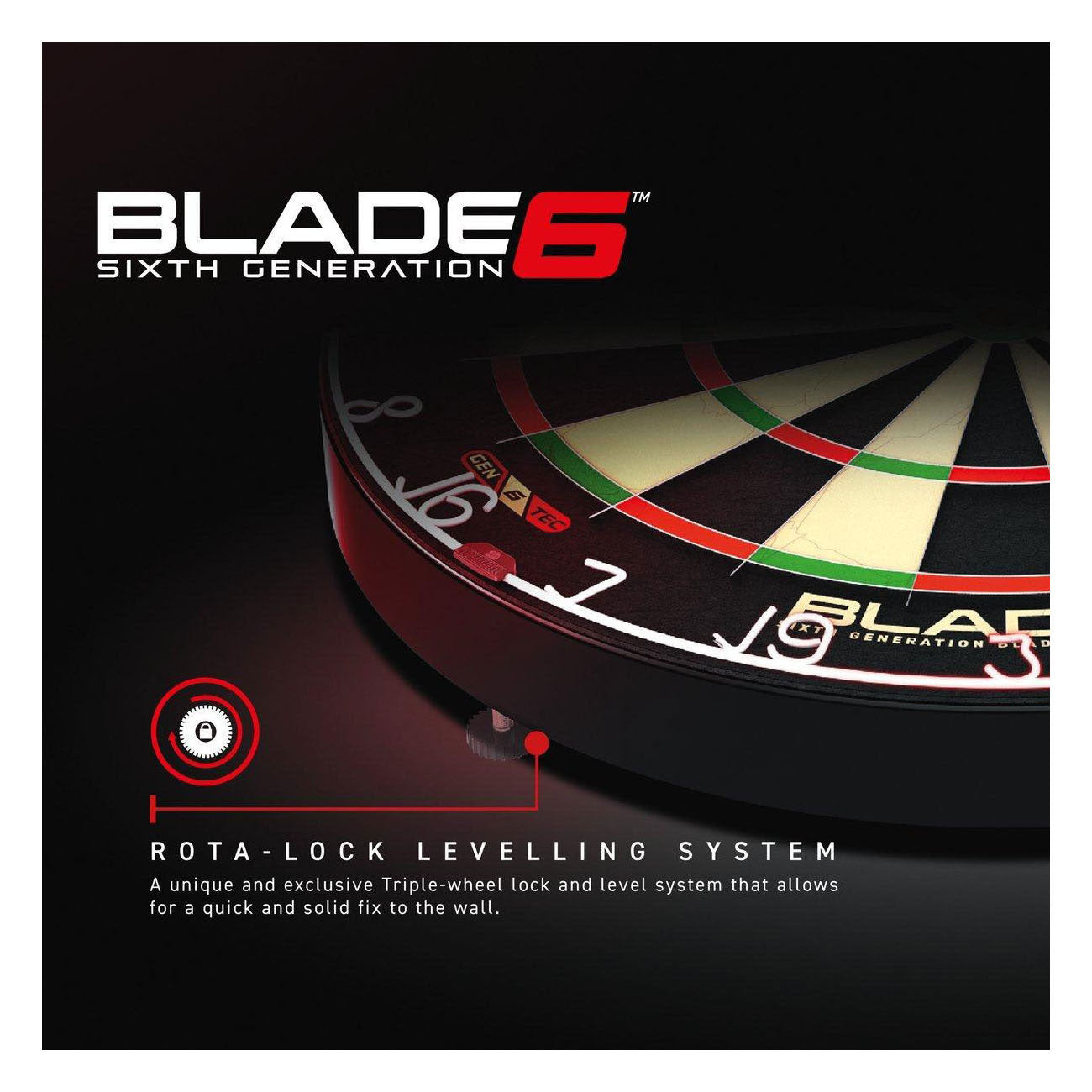 Cible de fléchettes Ty Winmau Blade 6