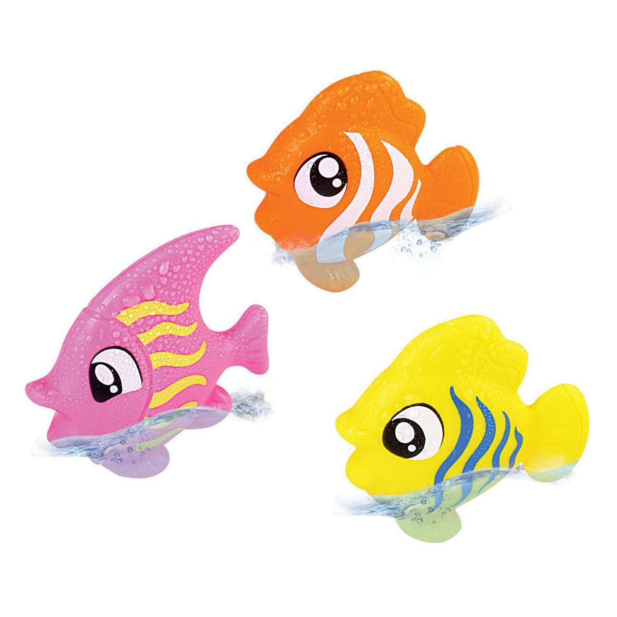 Requin de bain avec 3 poissons