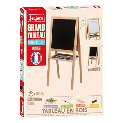 Craie et tableau blanc double face en bois Jeujura