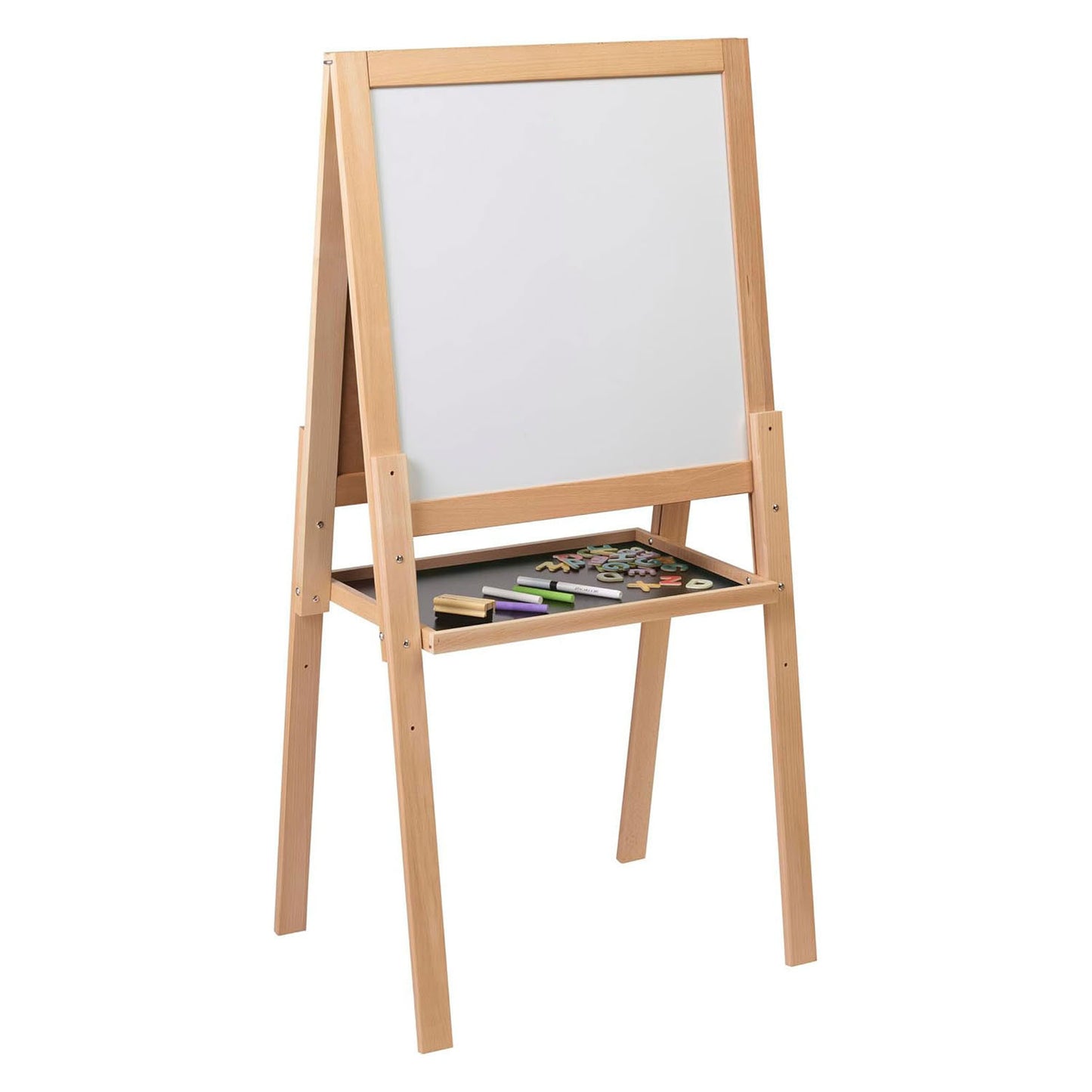 Craie et tableau blanc double face en bois Jeujura