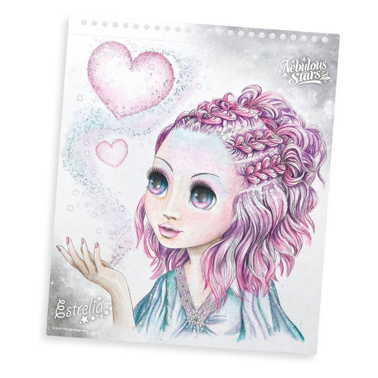 Étoiles nébuleuses - livre de dessin aquarelle - dessin - coloriage - jeu créatif