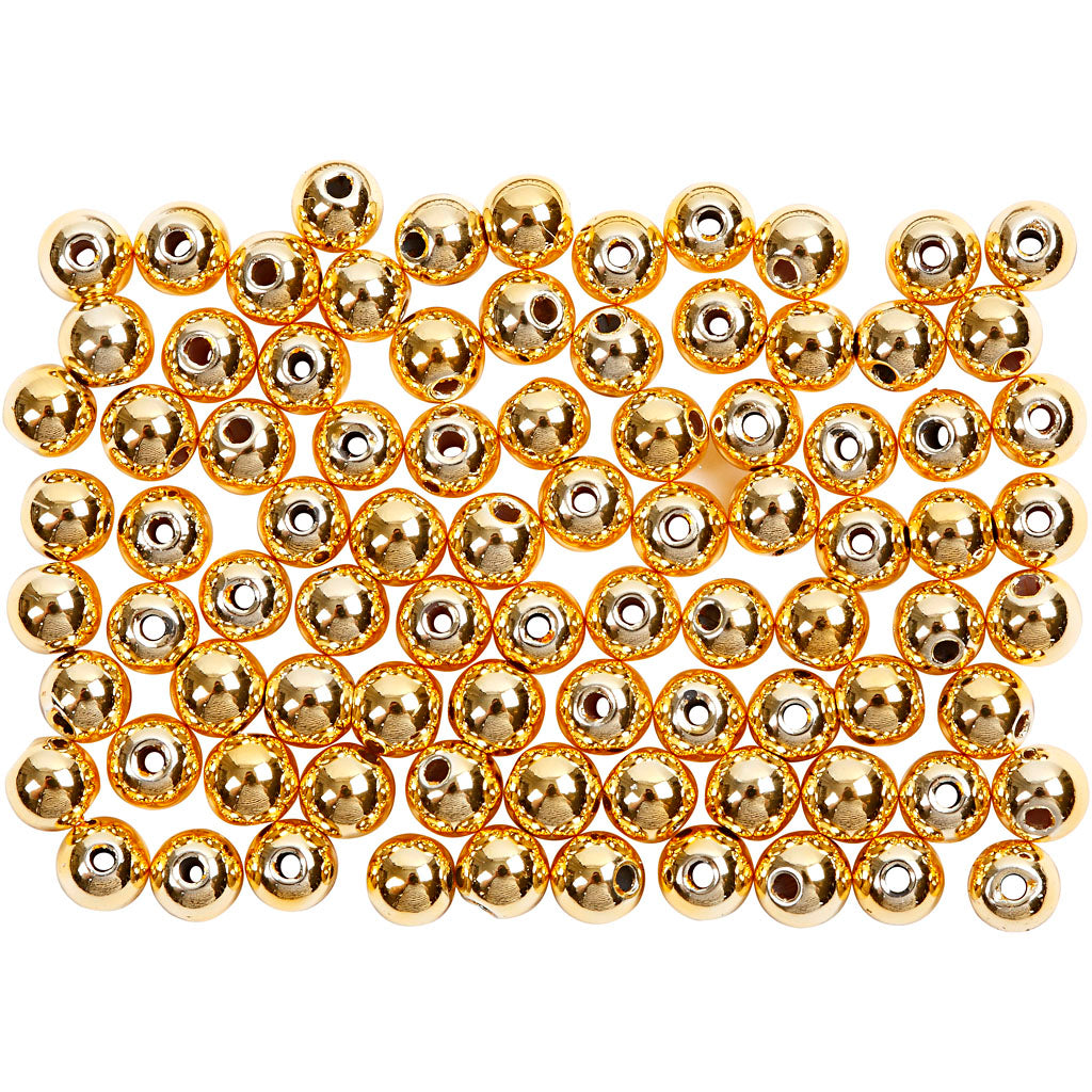 Perles de cire Creativ company, d 4 mm, diamètre du trou 0,7 mm, or, 150 pièces 1 boîte