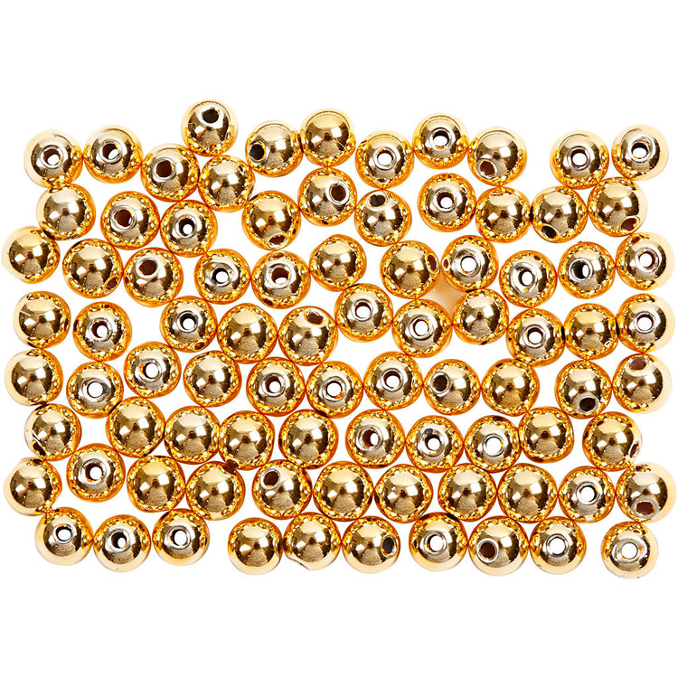 Perles de cire Creativ company, d 4 mm, diamètre du trou 0,7 mm, or, 150 pièces 1 boîte