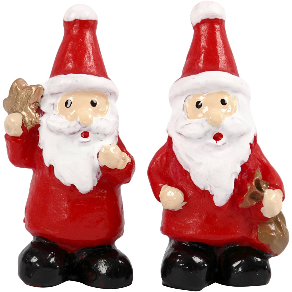 Figurines miniatures de l'entreprise Creativ, h : 35 mm, l : 17 mm, 2 pièces 1 boîte