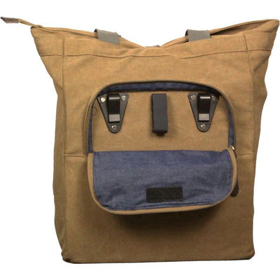 Greenlands Bicycle Bag Canvas Shopper 20 litres 42 x 34 x 14 cm camel brown