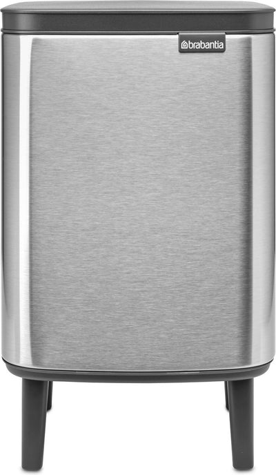 Poubelle Brabantia bo hi - 7 litres - salle de bain - acier mat résistant aux empreintes digitales