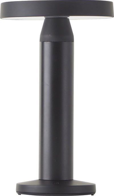 Brilliant magua - lampe de table d'extérieur - led 2w - ø 22 cm - solaire - 220 lm - 4000 k - dimmable - ip44 - rechargeable usb - noir