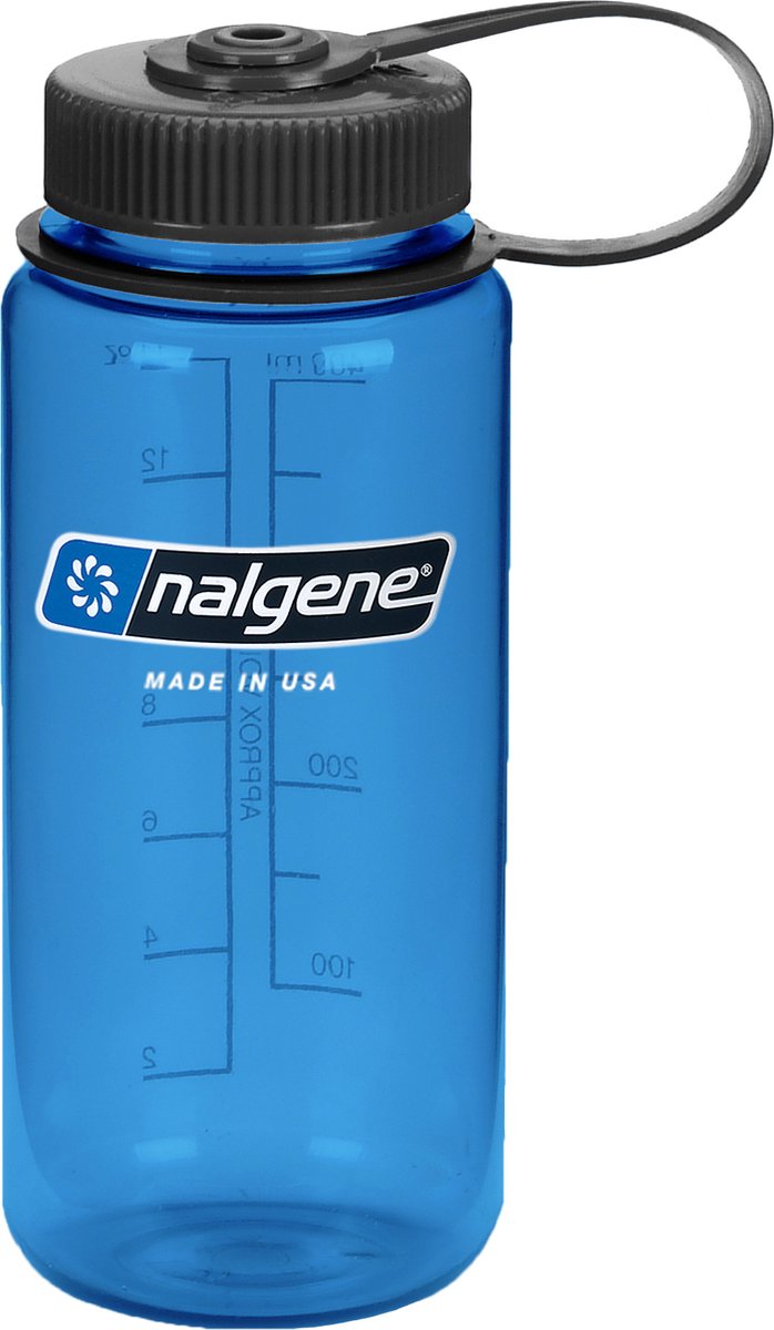 Nalgene - bouteille à large goulot - gourde - bouteille d'eau - étanche - 500 ml - sans bpa - sustain - ardoise