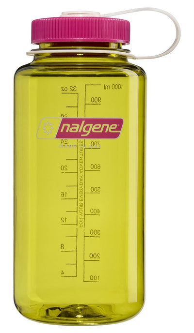 Nalgene - bouteille à large goulot - gourde - bouteille d'eau - 1000 ml - sans bpa - sustain - endive w fuchsia violet nouveau