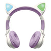 Écouteurs Bluetooth 2 en 1 avec oreilles de chat légères
