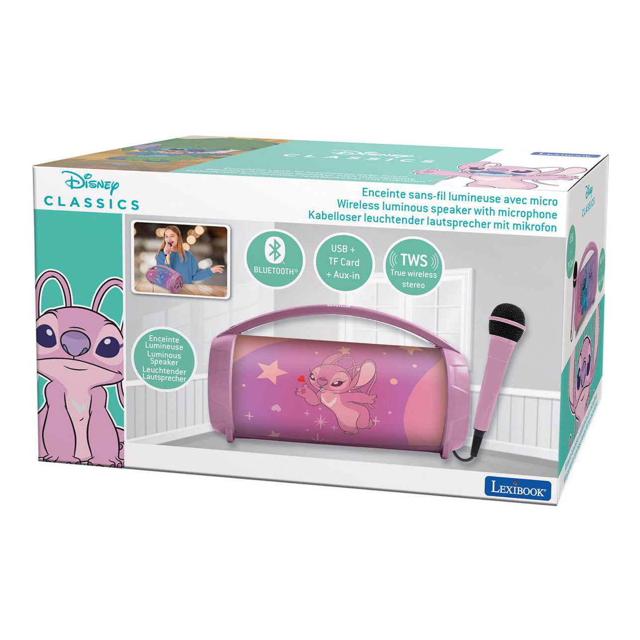 Haut-parleur Bluetooth Angel avec microphone
