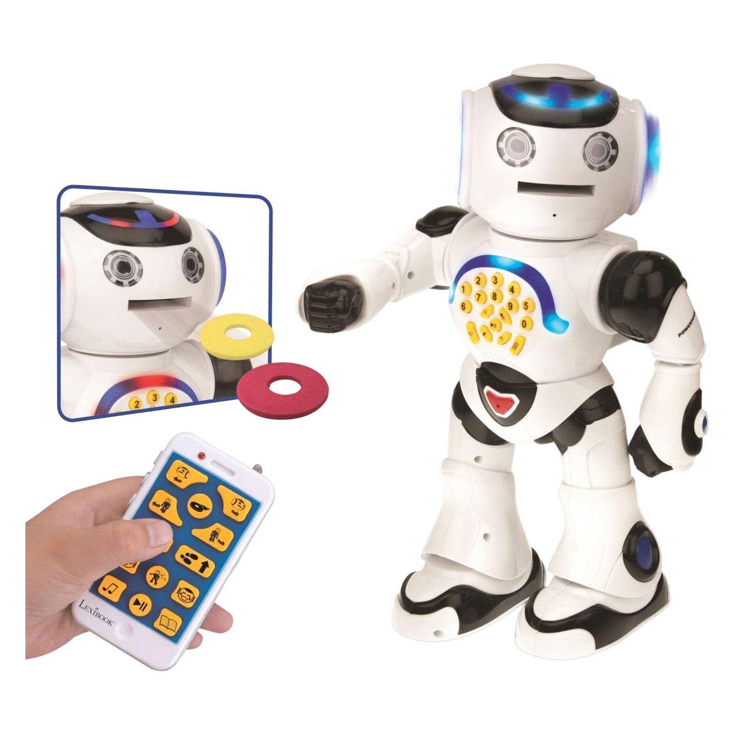 Robot interactif Lexibook powerman® pour apprendre et jouer avec. télécommande (néerlandais)