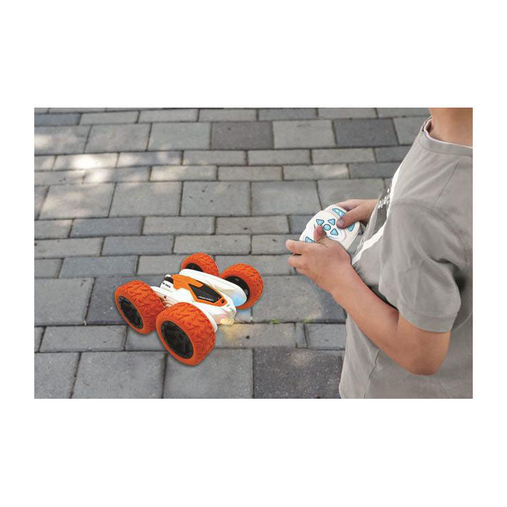 Lexibook crosslander® - voiture de cascade radiocommandée rechargeable et programmable avec éclairage et commande au poignet