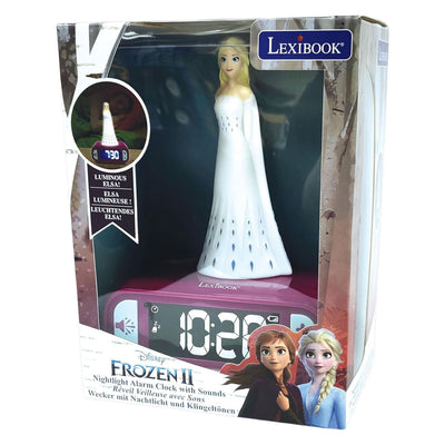 Réveil numérique 3D La Reine des Neiges Disney avec lumière et son