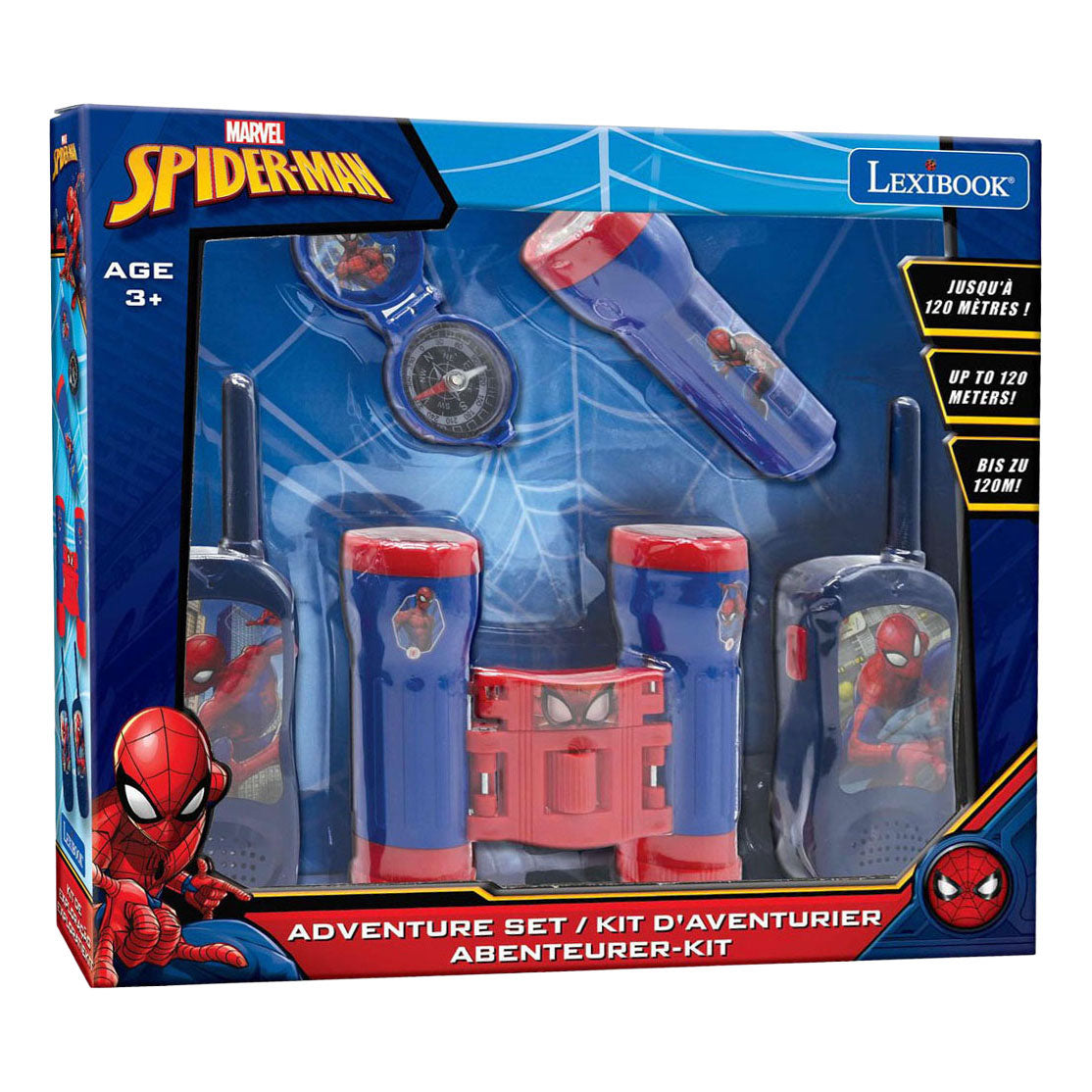 Ensemble d'aventurier Spider-man avec talkies-walkies 120 mètres