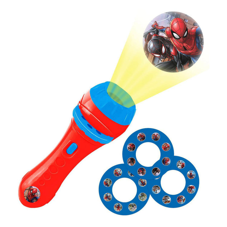 Lexibook projecteur à histoires et lampe torche spiderman