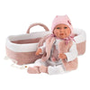 Poupée bébé Mimi soft body avec nacelle et tétine - 42 cm