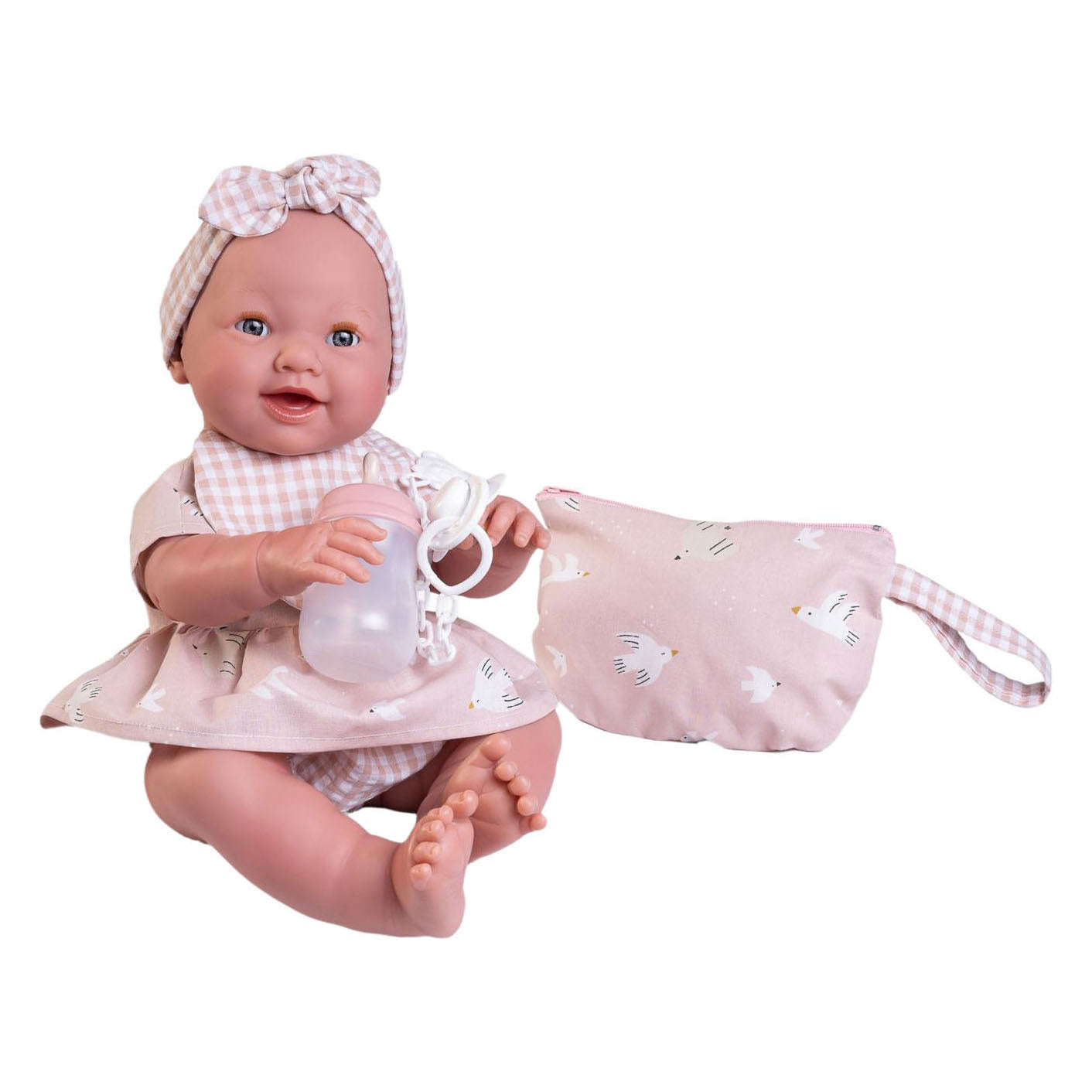 Poupée nouveau-née Mia avec trousse de toilette - 42cm