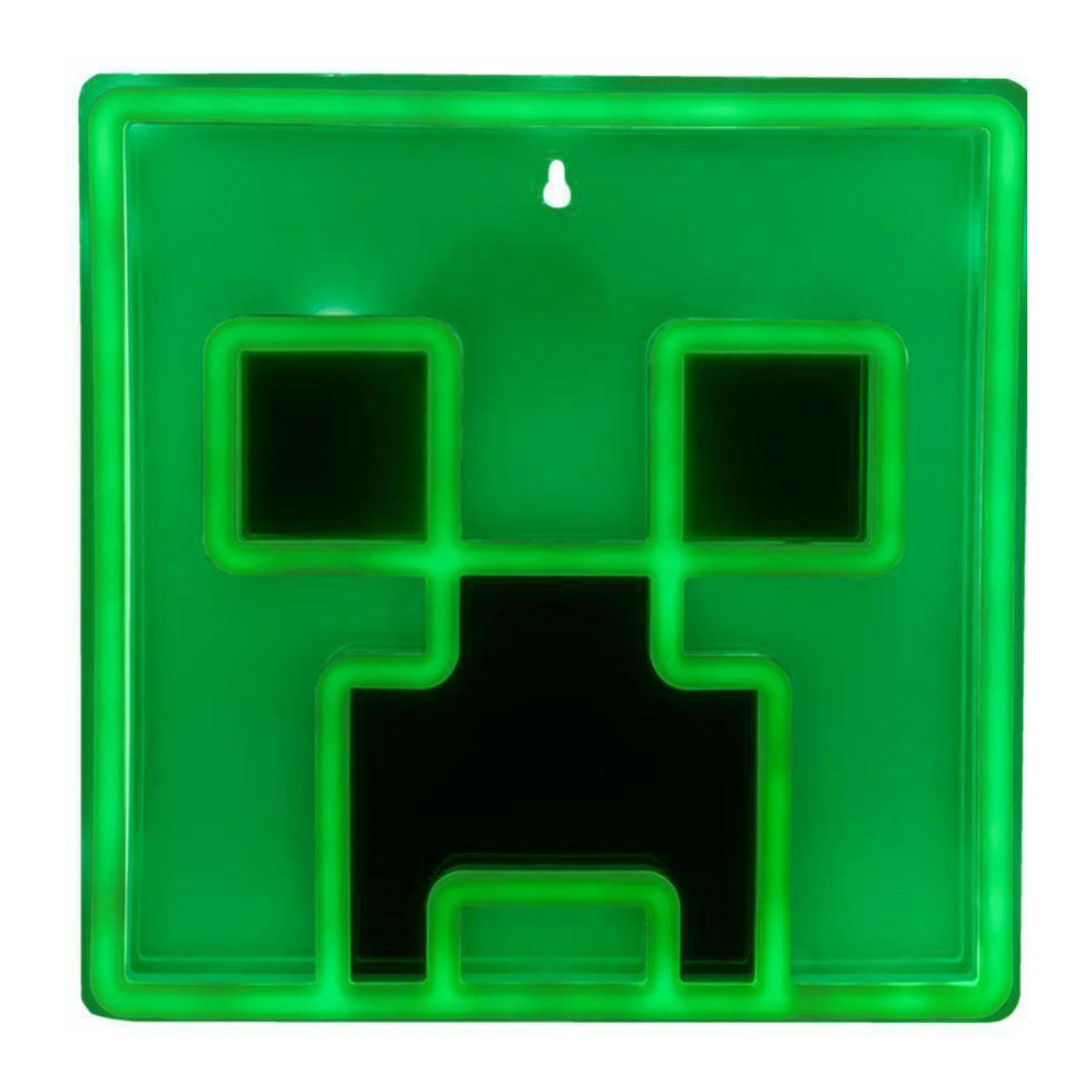 Lampe murale néon LED Creeper Minecraft