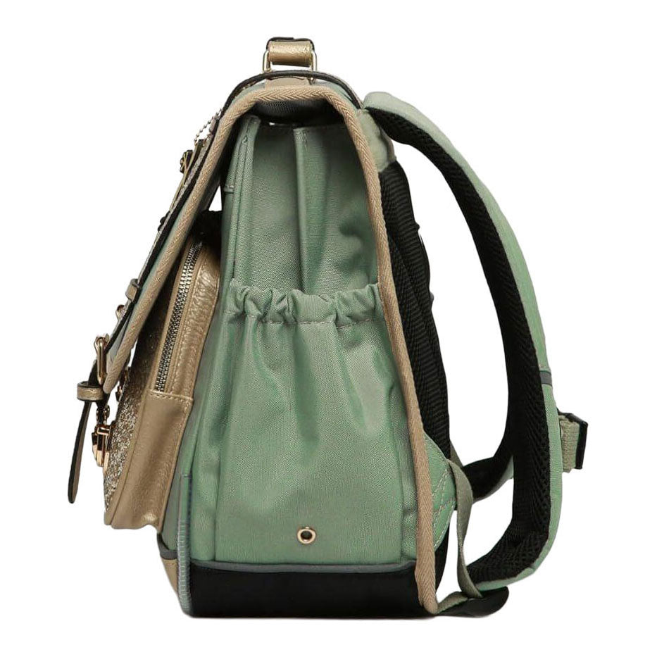 Cartable Caméléon vert brillant - 38cm