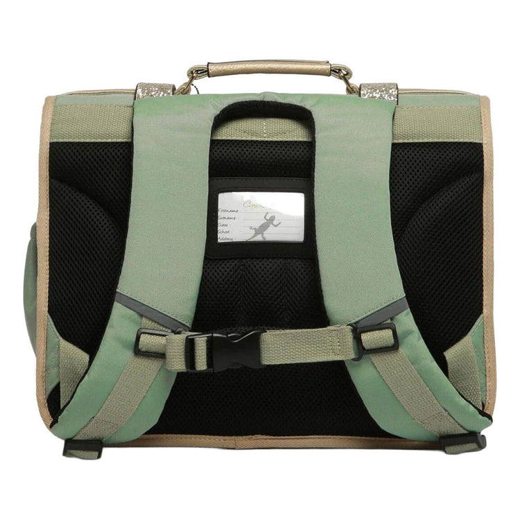 Cartable Caméléon vert brillant - 38cm