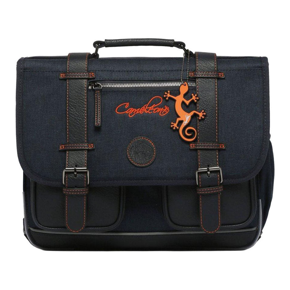 Cartable Caméléon marine orange - 38cm